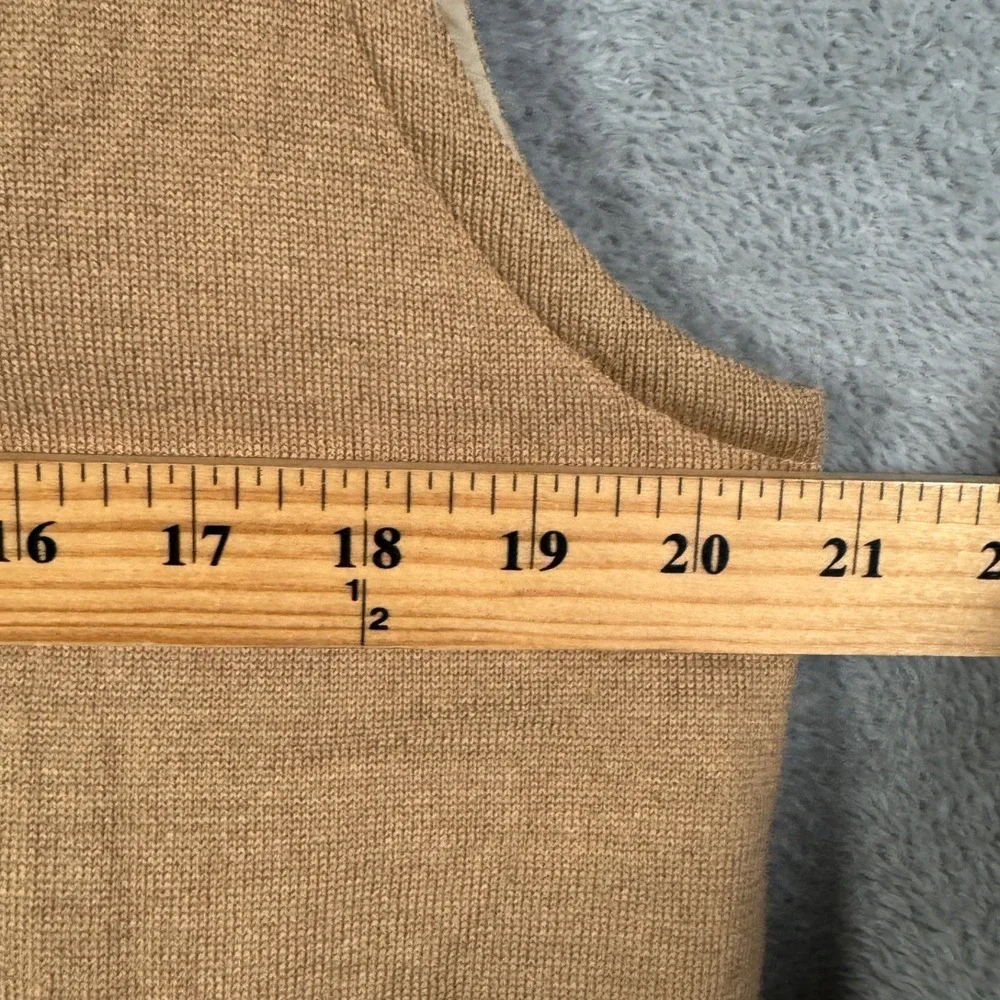 Ralph Lauren Vest Mens M Camel Reversible Hybrid Performance Wool Full Zip $248*